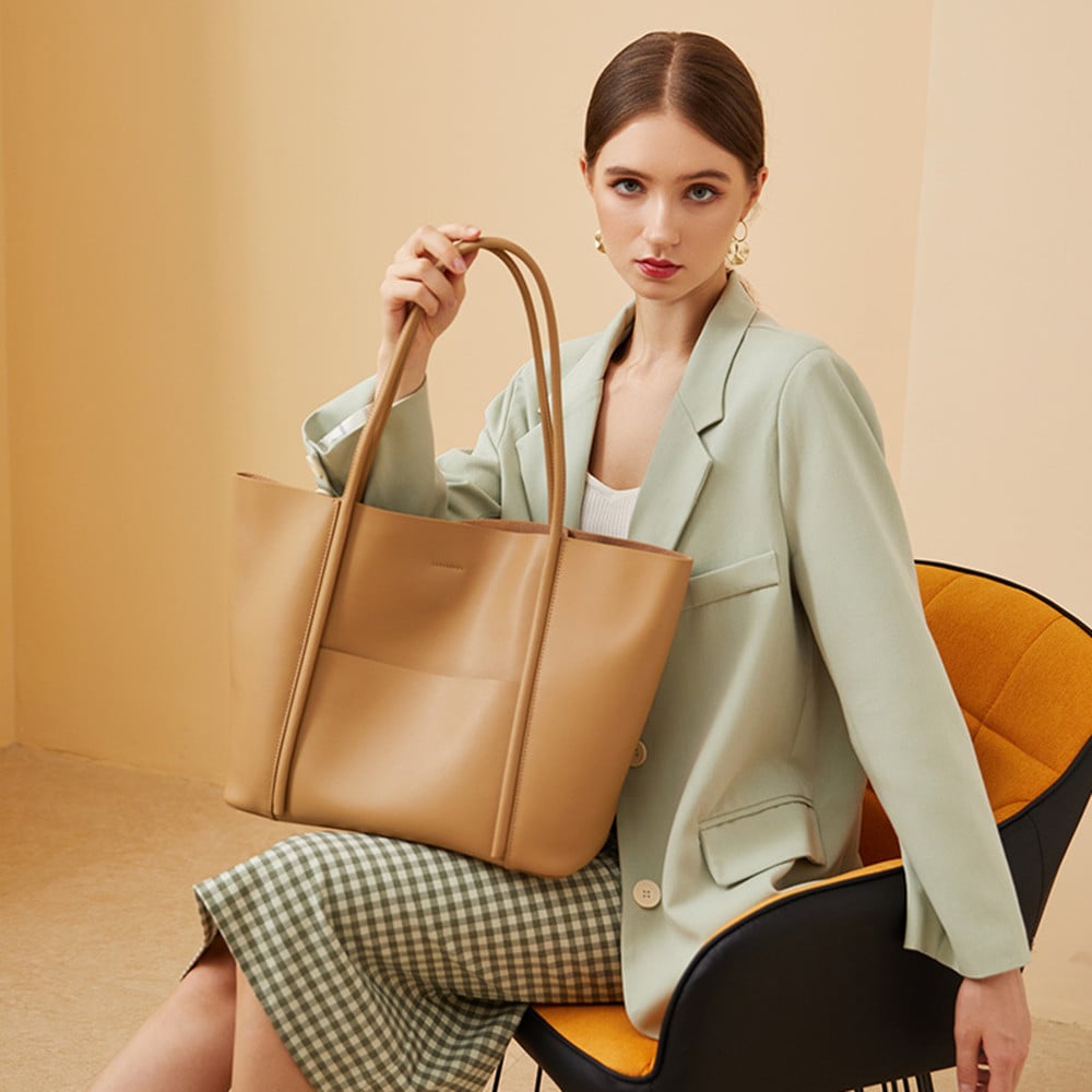 The Velora Tote – Genuine Cowhide Leather Bag
