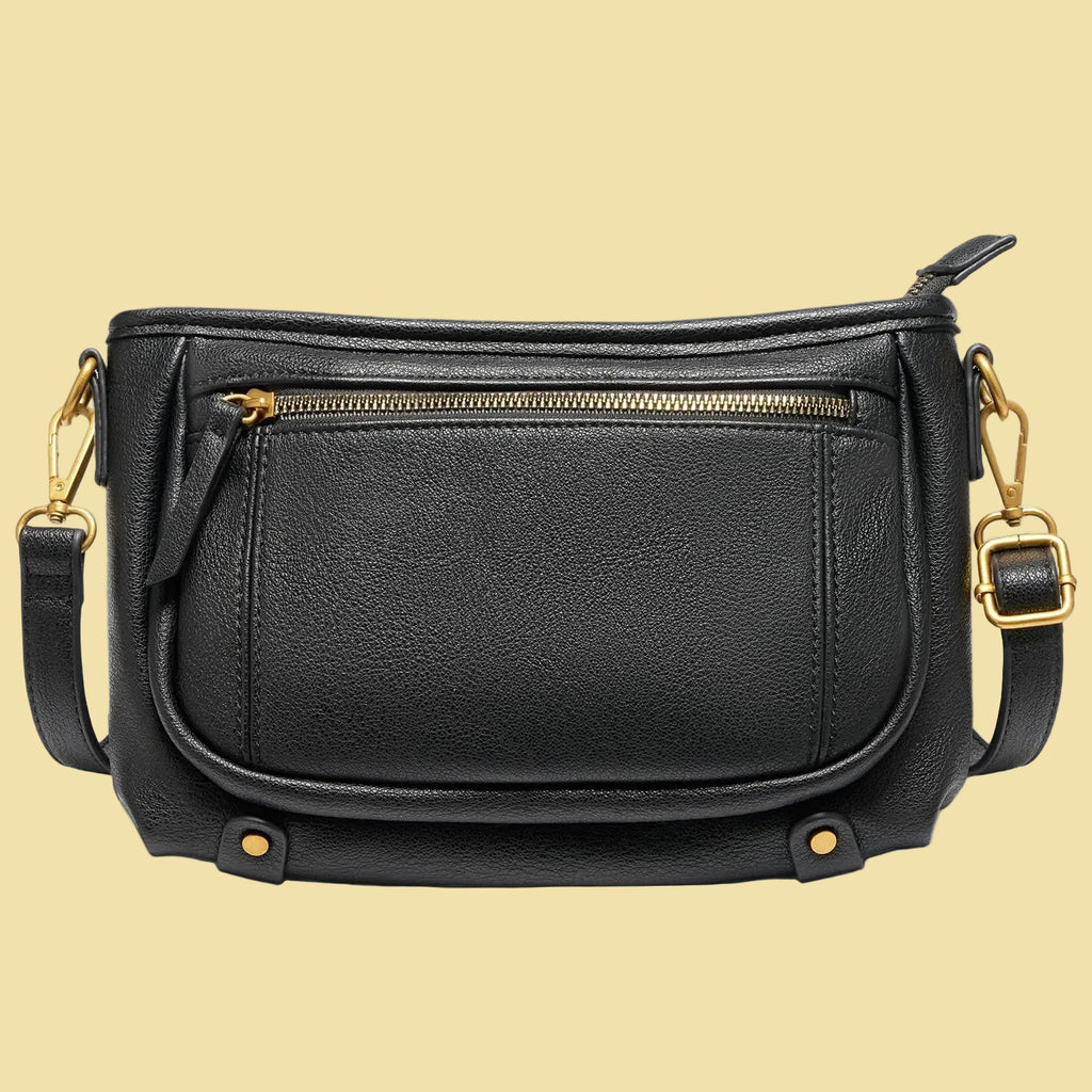 Marvolia Vegan Leather Crossbody Purse – Adjustable Strap