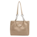 The Golden Hour Tote – Woven Straw Beach Bag